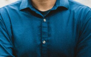 Blue Shirt on Blue Jeans