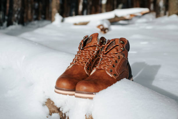 red wing boots in snow